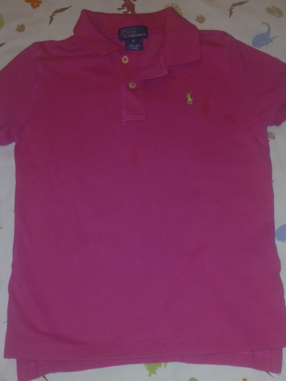 Polo by Ralph Lauren Pink Polo with Lime Pony